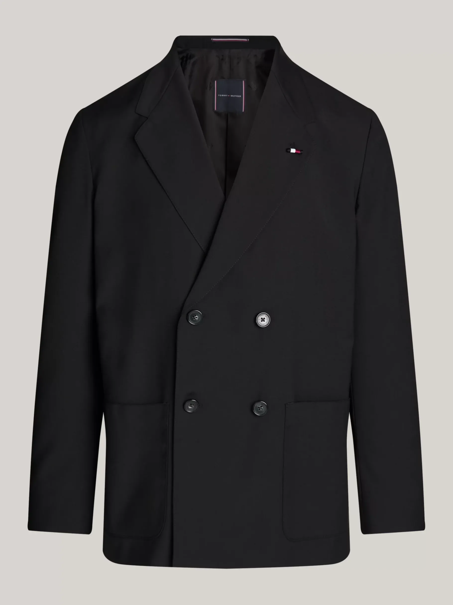 Tommy Hilfiger Zweireihiges Sakko BLACK Sale